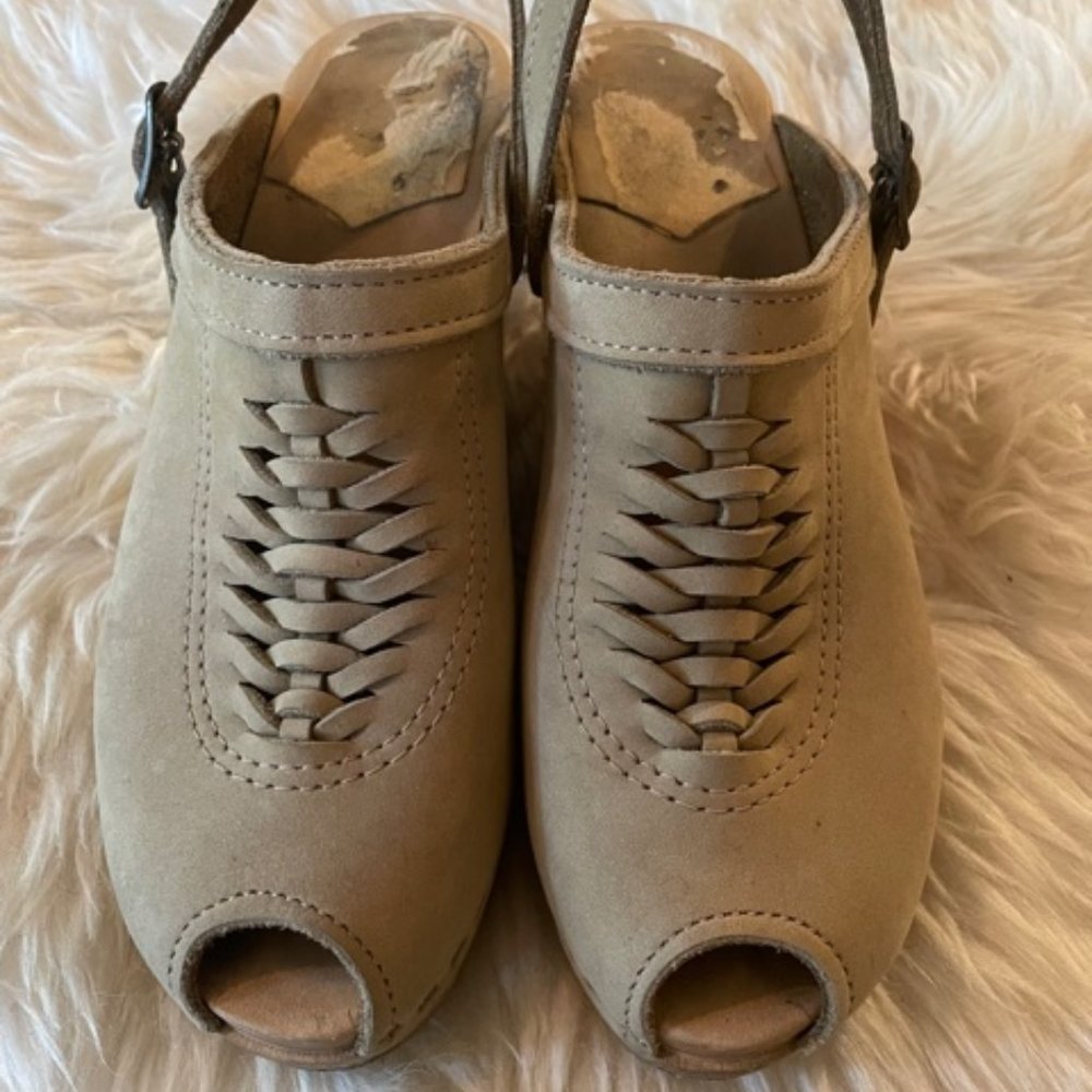 No.6 STORE Sz 38/ 7.5 US Heidi Woven Clogs